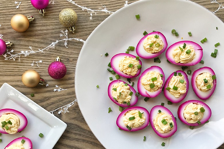 Pink, Pickled and Positively Angelic | Food & Nutrition | Stone Soup Beet pickled deviled eggs
