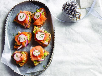 Smoked Salmon and Herbed Avocado Toast