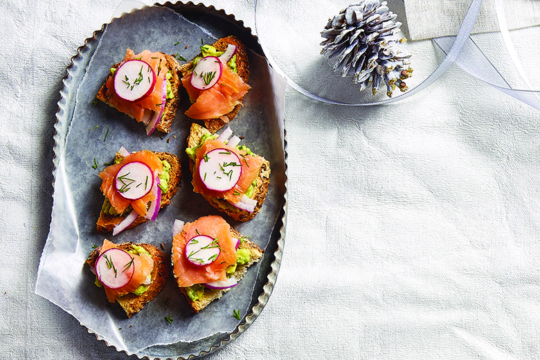 Smoked Salmon and Herbed Avocado Toast | Food & Nutrition | November-December 2017 Smoked Salmon and Herbed Avocado Toast