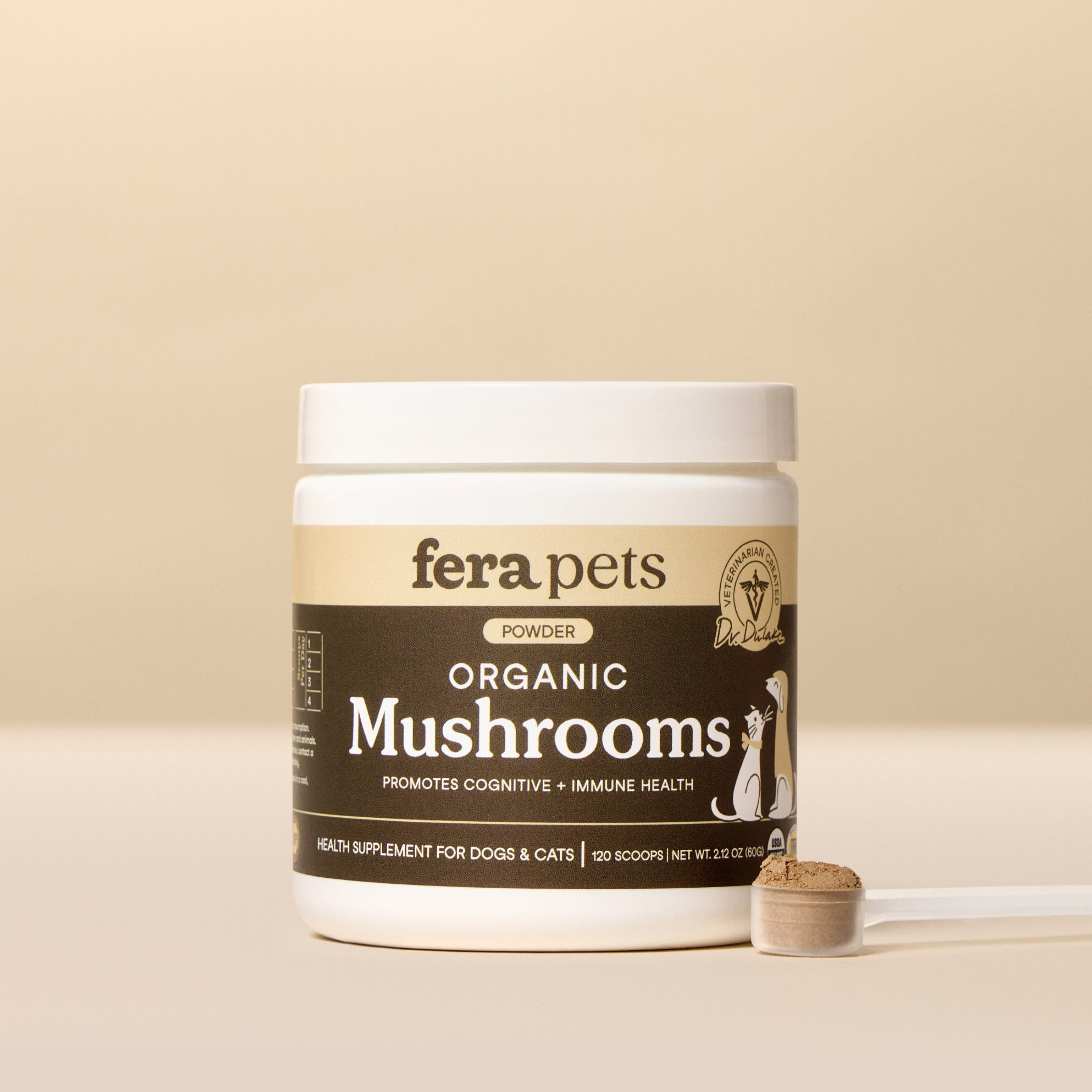 Fera Pets USDA organic mushroom blend