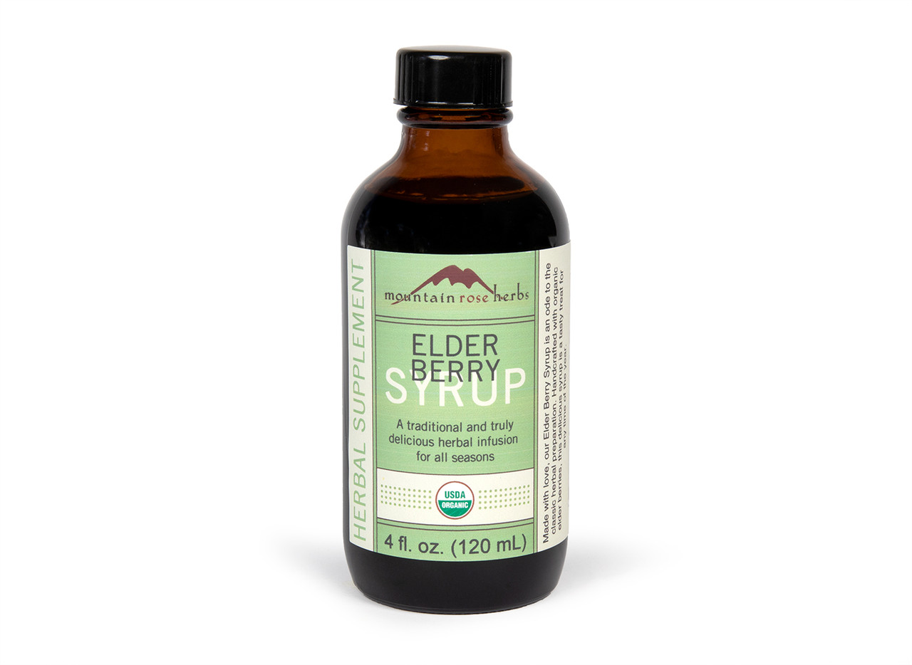 Mountain Rose Herbs Organic Elder Berry Syrup Bottle